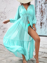 Load image into Gallery viewer, New Sexy Ruffle Long Beach Cover Up
